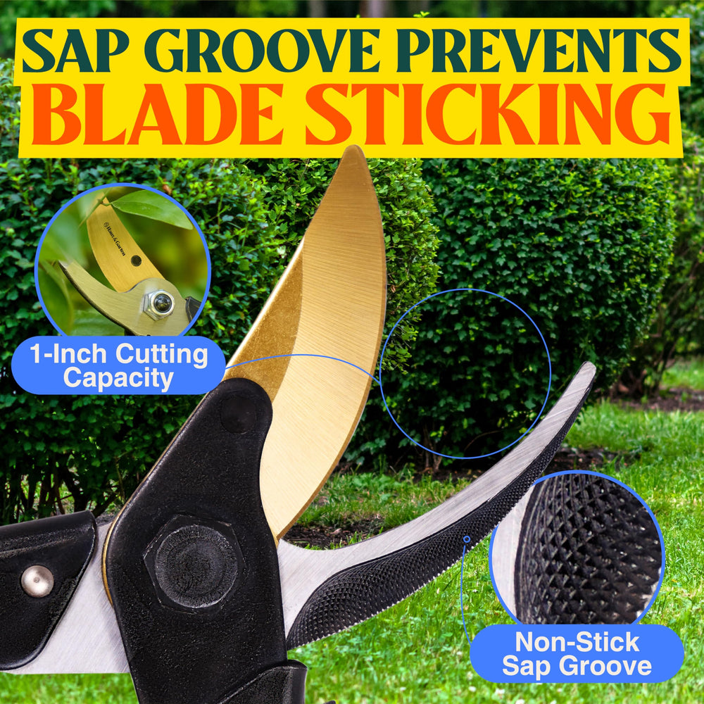 Professional-grade pruning tool in action for garden tasks