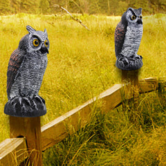 Hausse horned owl 2-pack weight base for stable outdoor placement