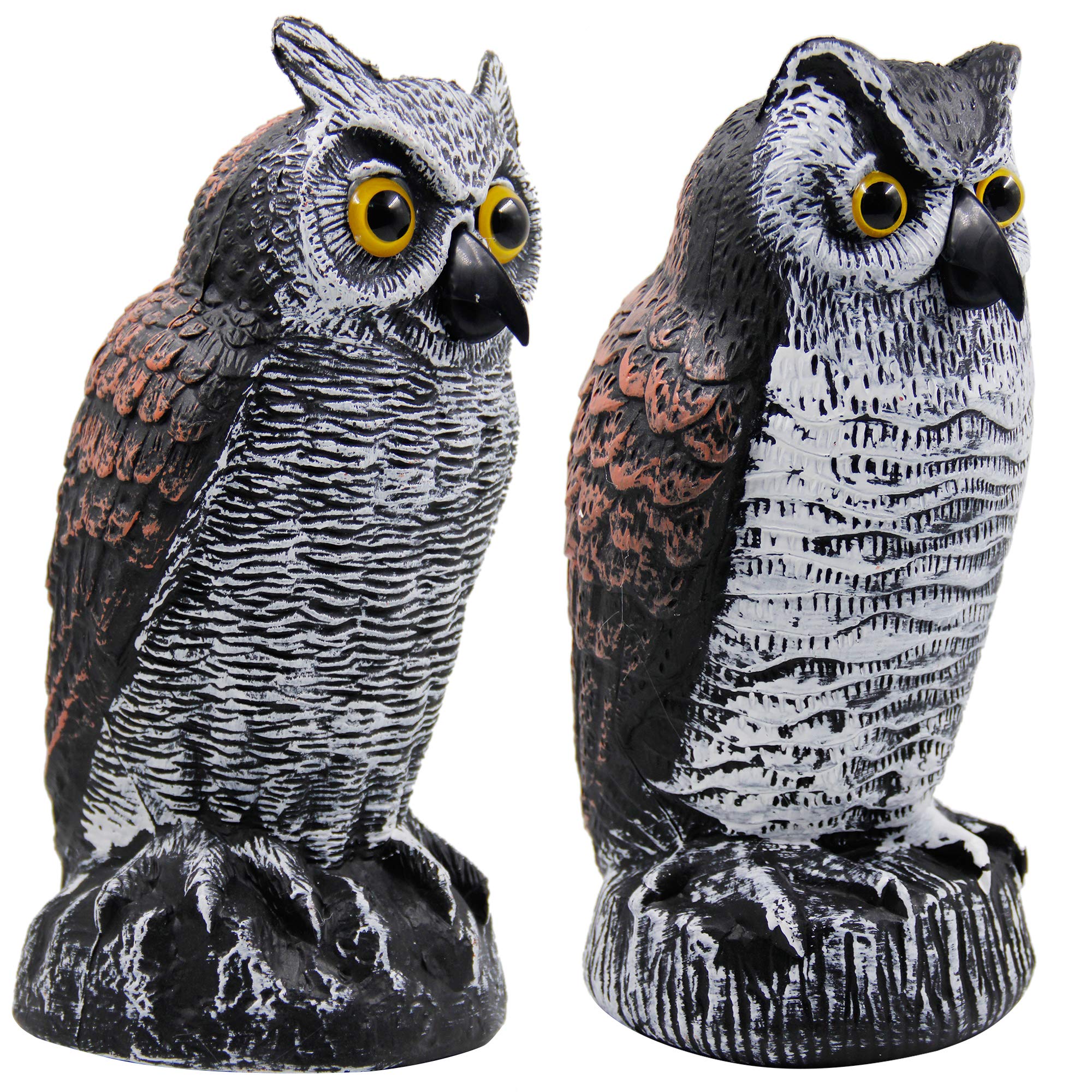 Hausse horned owl hollow bottom supports stake mounting