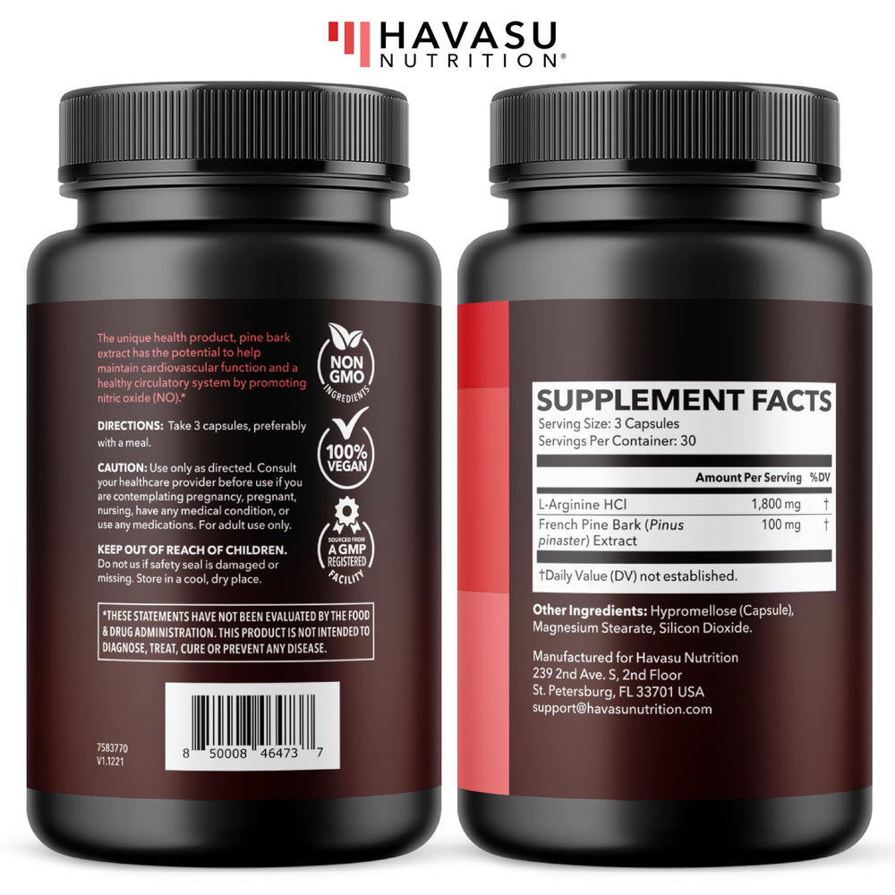 Havasu Nutrition 30-day supply bottle emphasizes ongoing use.