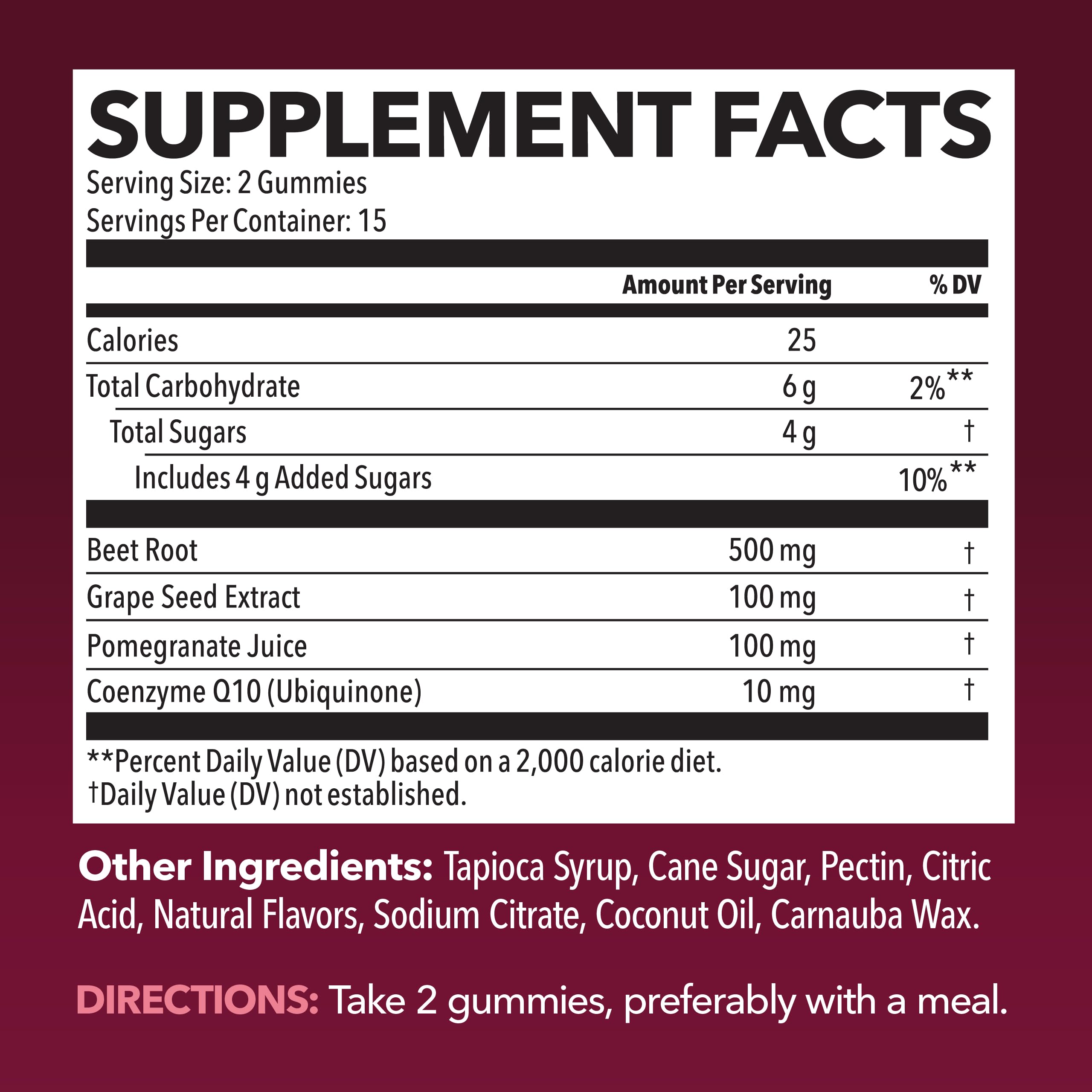 Close up HAVASU Nutrition Beet Root Gummies showing berry texture and flavor