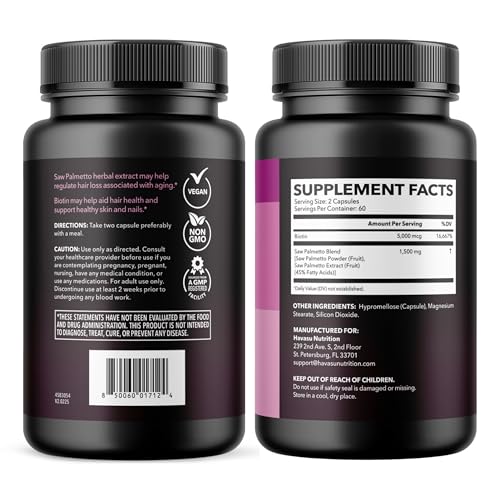 HAVASU NUTRITION bottle and capsules arranged for daily beauty routine.