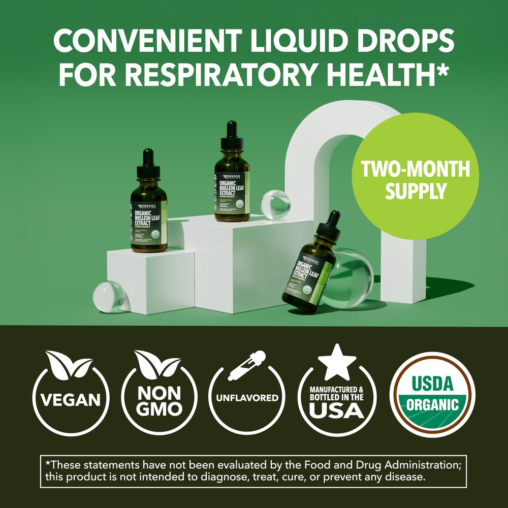 Havasu Nutrition Mullein Drops bottle on countertop conveys calm daily routine.