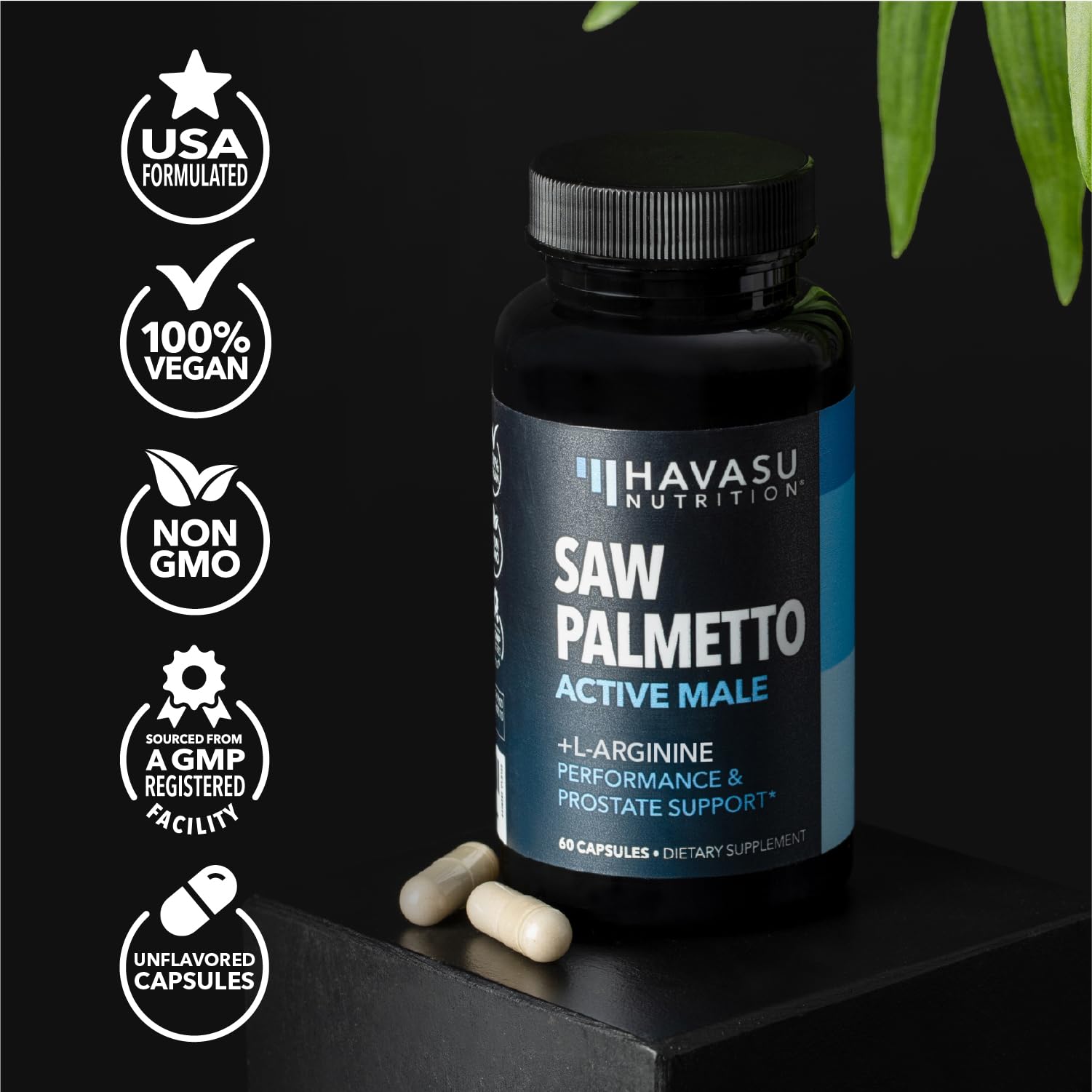 HAVASU Nutrition capsules arranged for easy daily dosing