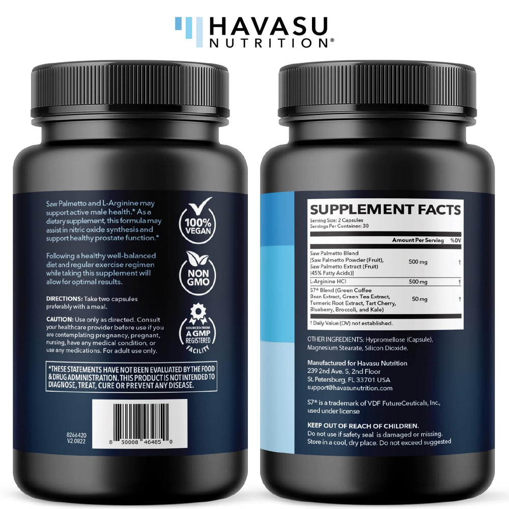 HAVASU Nutrition herbal capsules on a clean surface for wellness