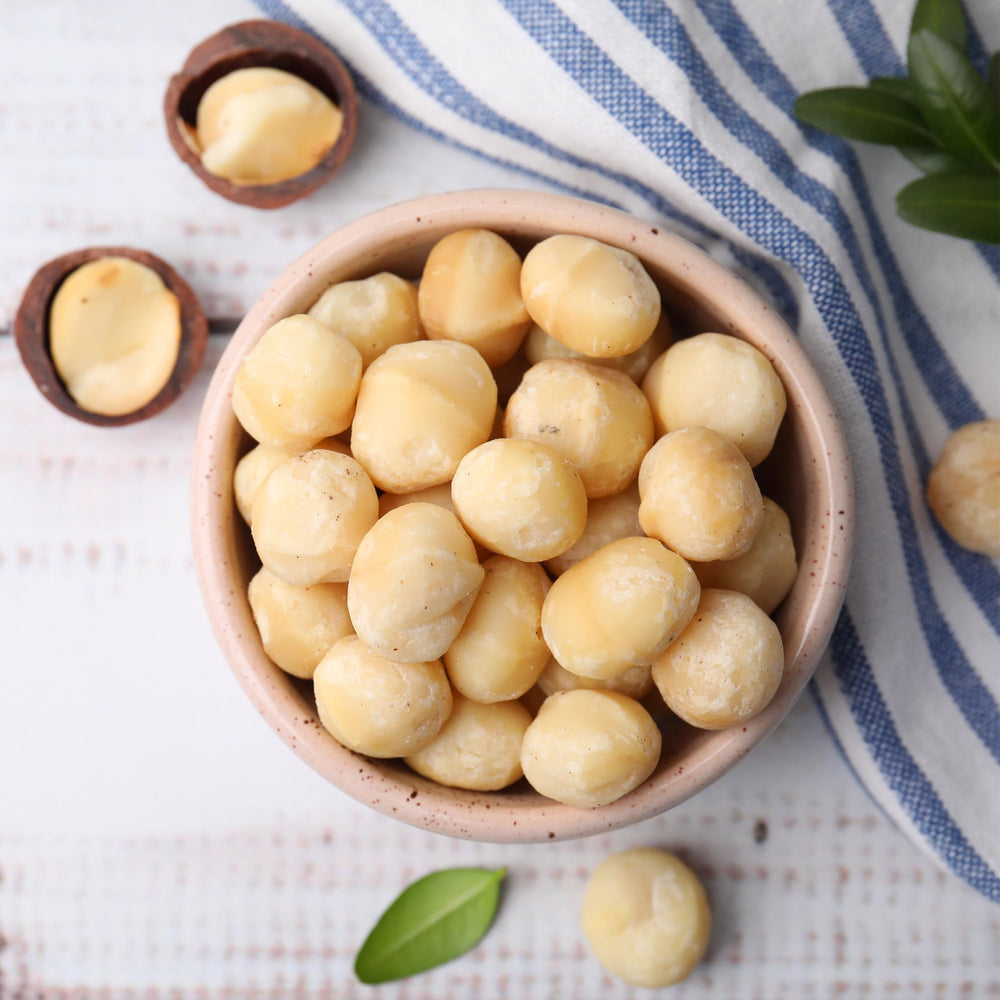 Hawaiian Macadamia Nut Company serving idea: nuts in a bowl for sharing.