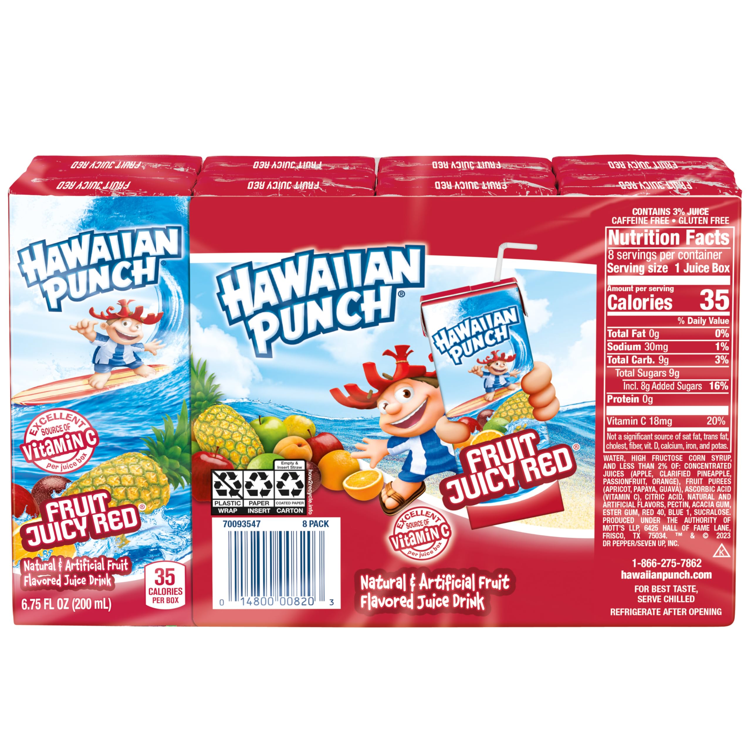 Hawaiian Punch Cowabunga Grape bottle convenient kid-friendly choice.