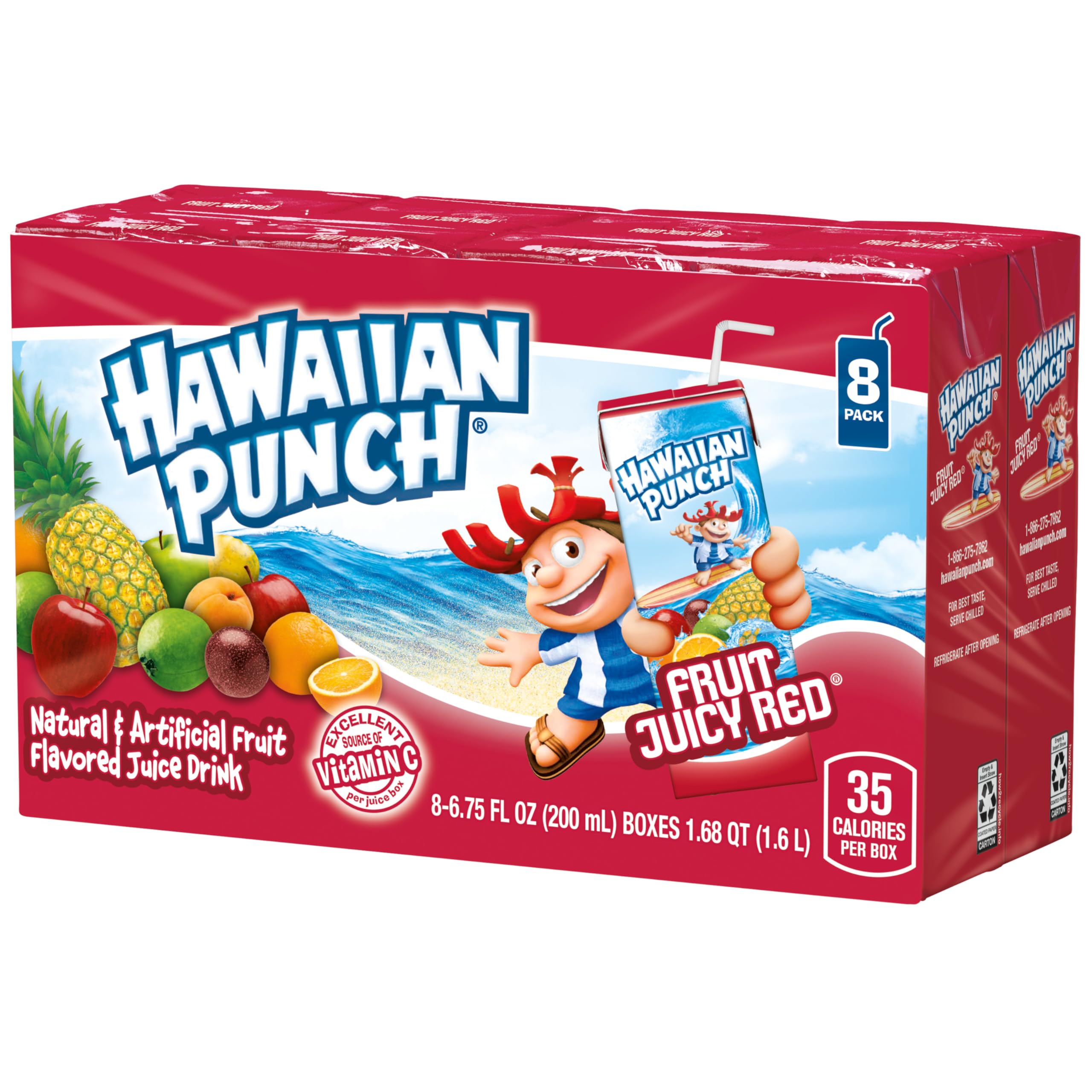 Hawaiian Punch Lemonade juice box perfect for sunny day quenching.