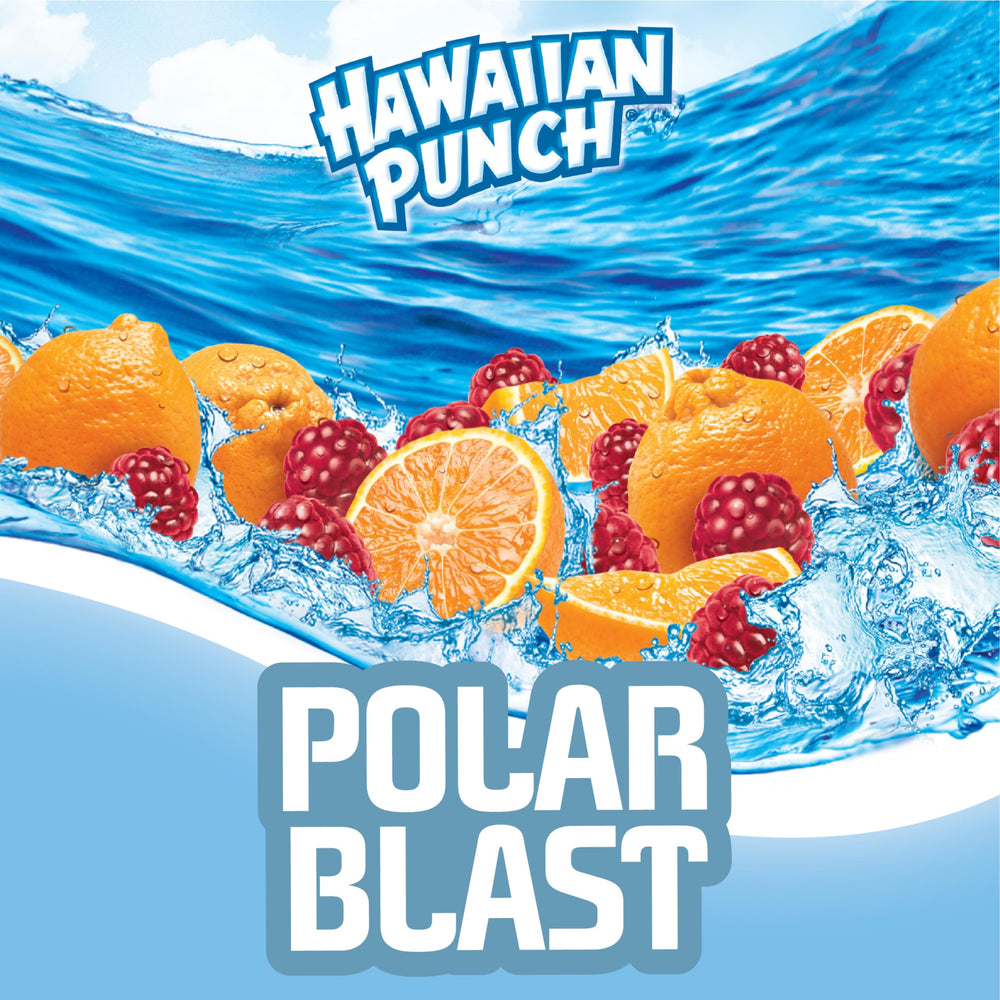 Hawaiian Punch Polar Blast 24-bottle carton ready for lunches