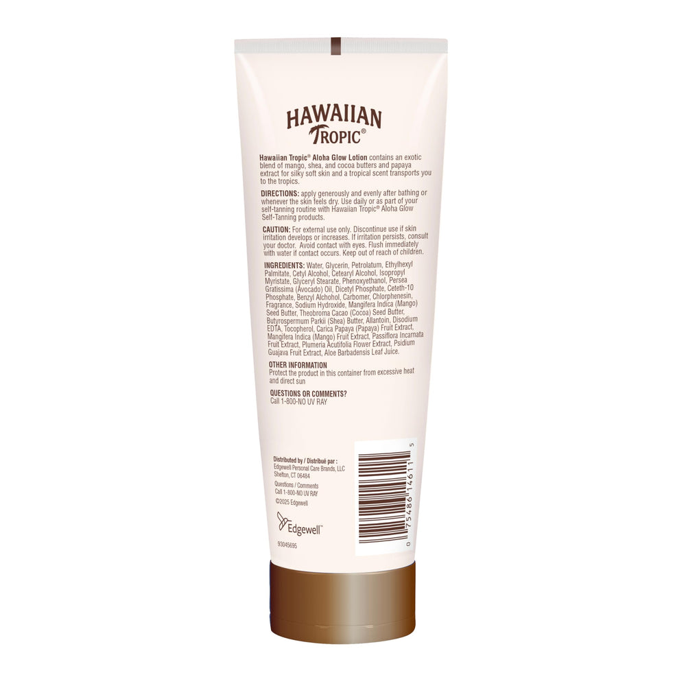 After-sun use scene with Aloha Glow Lotion for moisturized skin