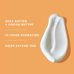 Lotion applied on arm to demonstrate lightweight daily moisture