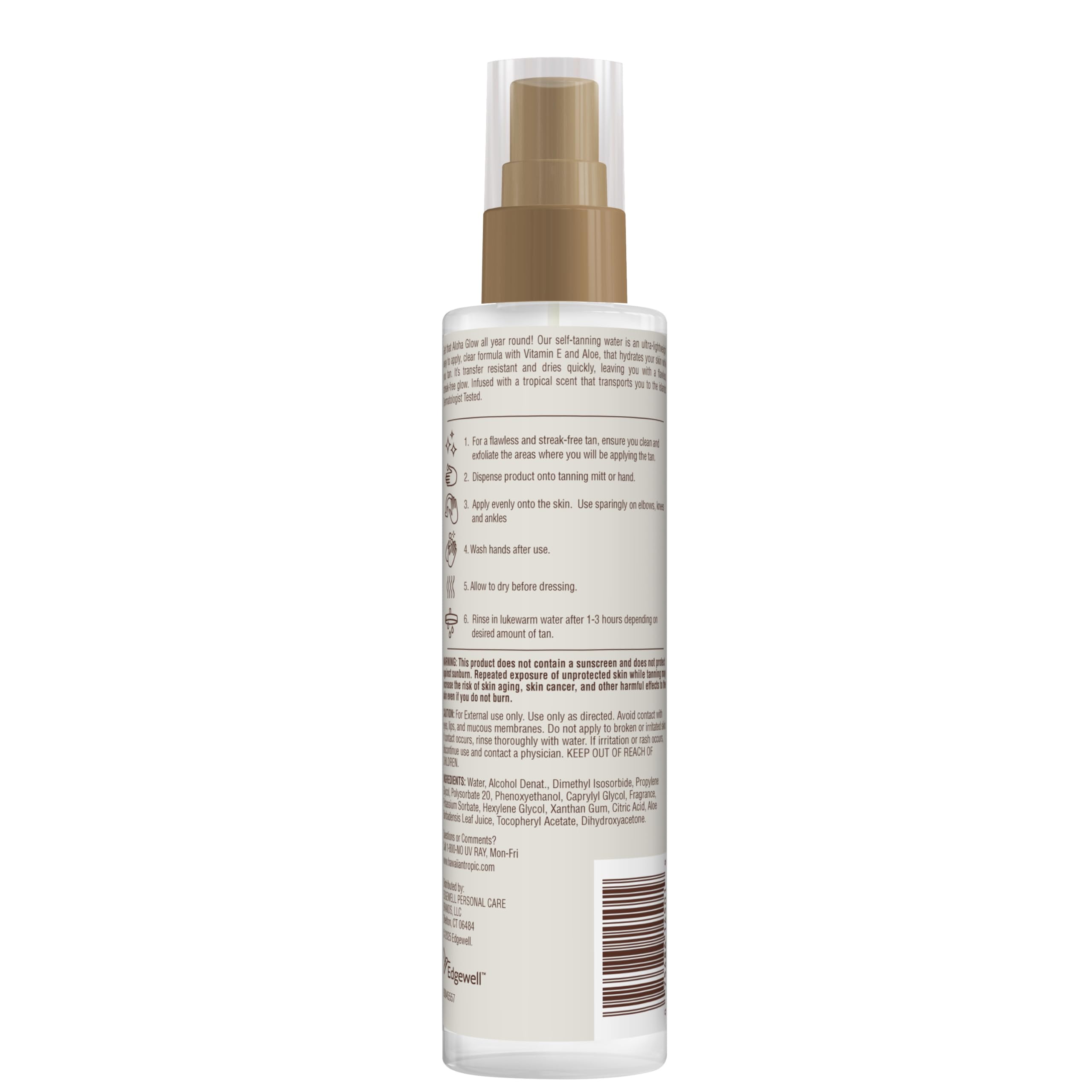 Hawaiian Tropic Aloha Glow Water cruelty-free formula supports ethical beauty.