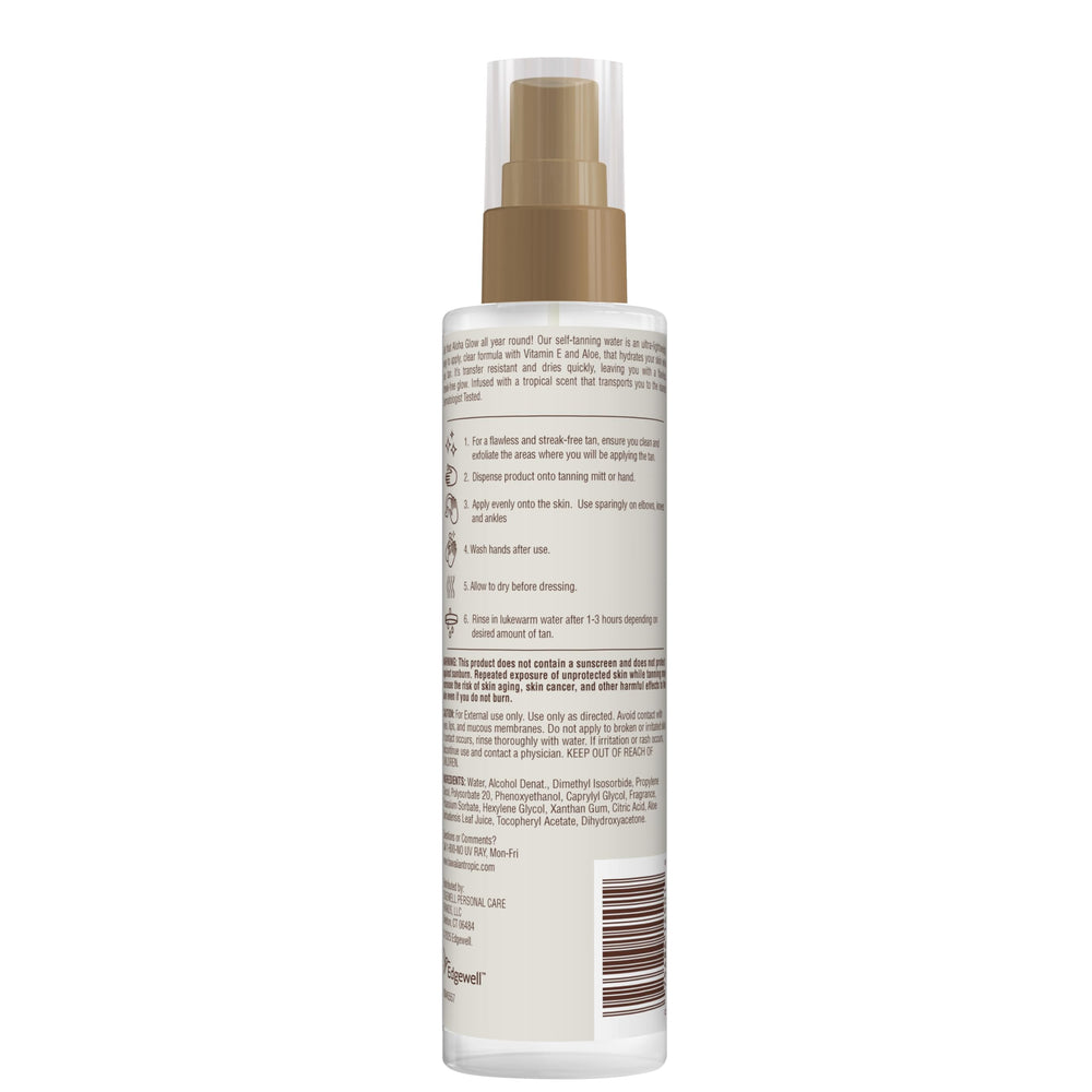 Hawaiian Tropic Aloha Glow Water cruelty-free formula supports ethical beauty.