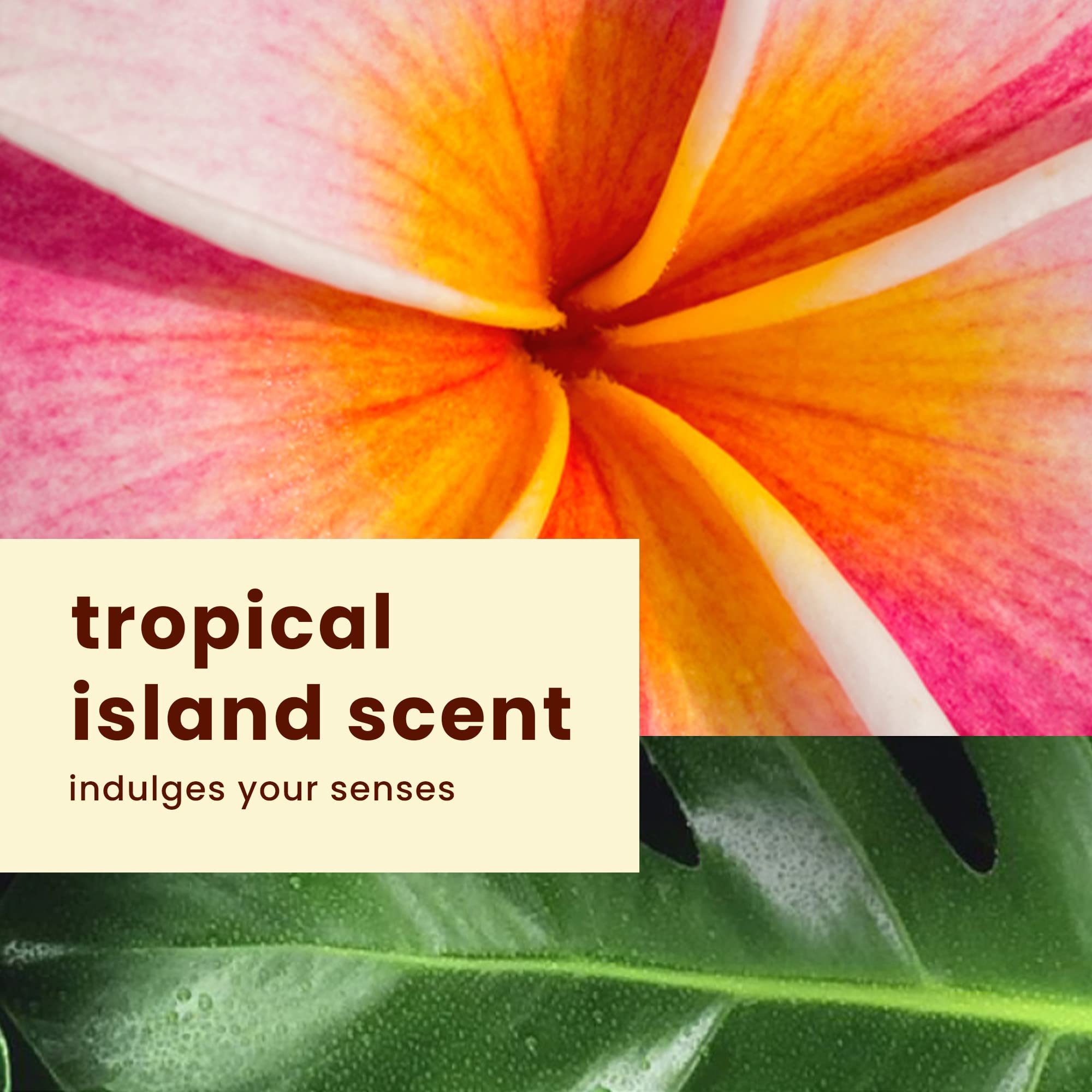 Hawaiian Tropic broad-spectrum UVA/UVB protection label on bottle.