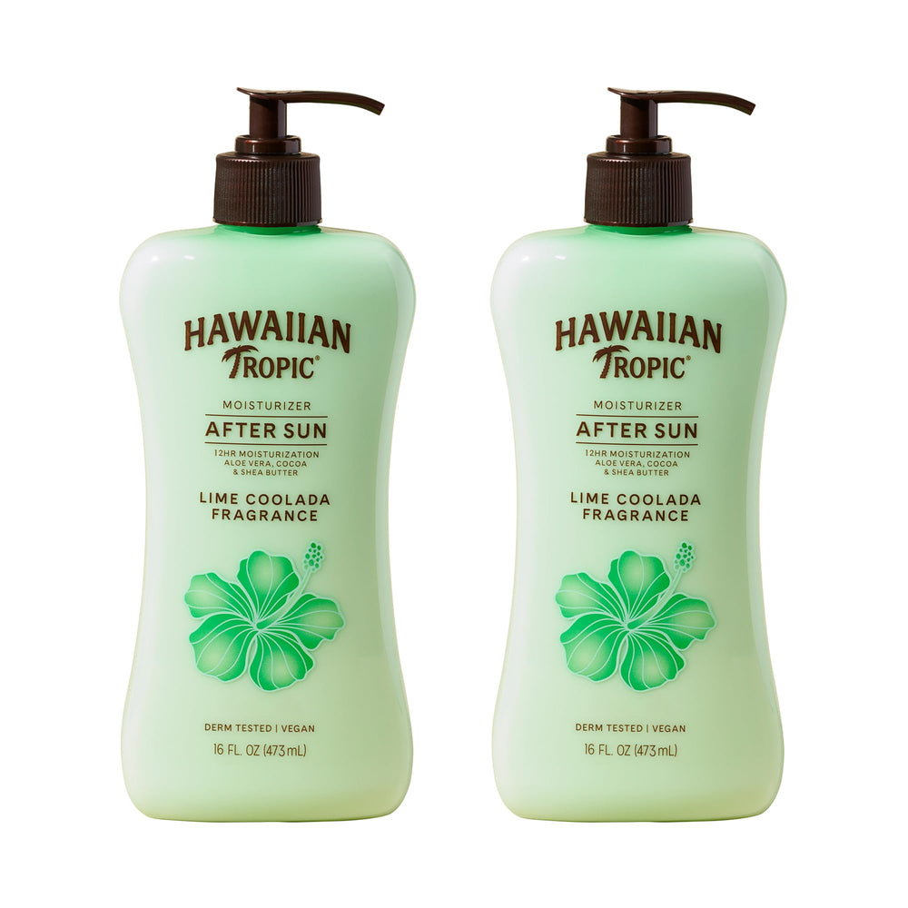 Hawaiian Tropic Lime Coolada after-sun lotion bottle for soothing post-sun hydration