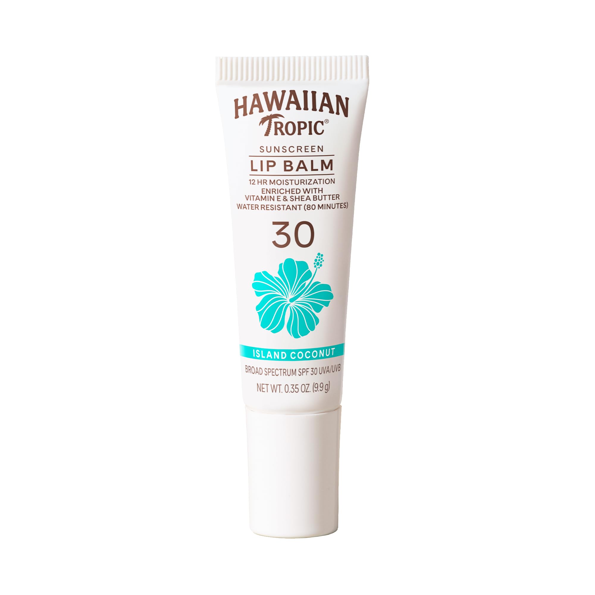 Hawaiian Tropic lip sunscreen SPF 30 Island Coconut tube provides on-the-go lip protection