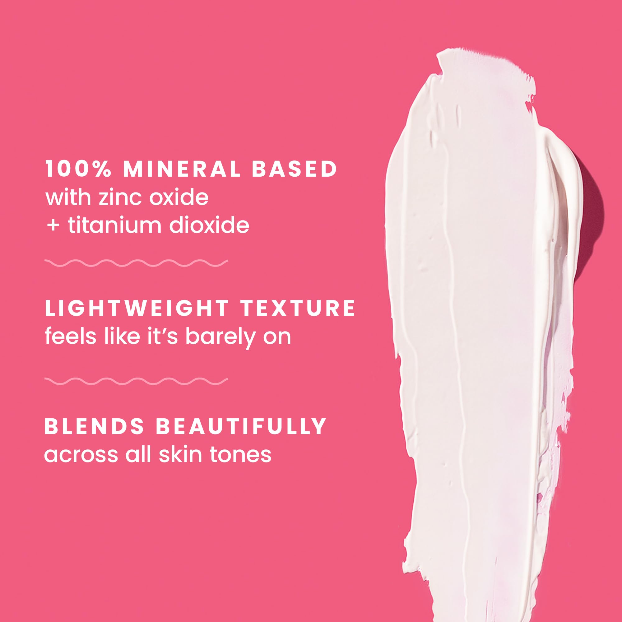 Hawaiian Tropic mineral sunscreen leaves no white cast on skin.