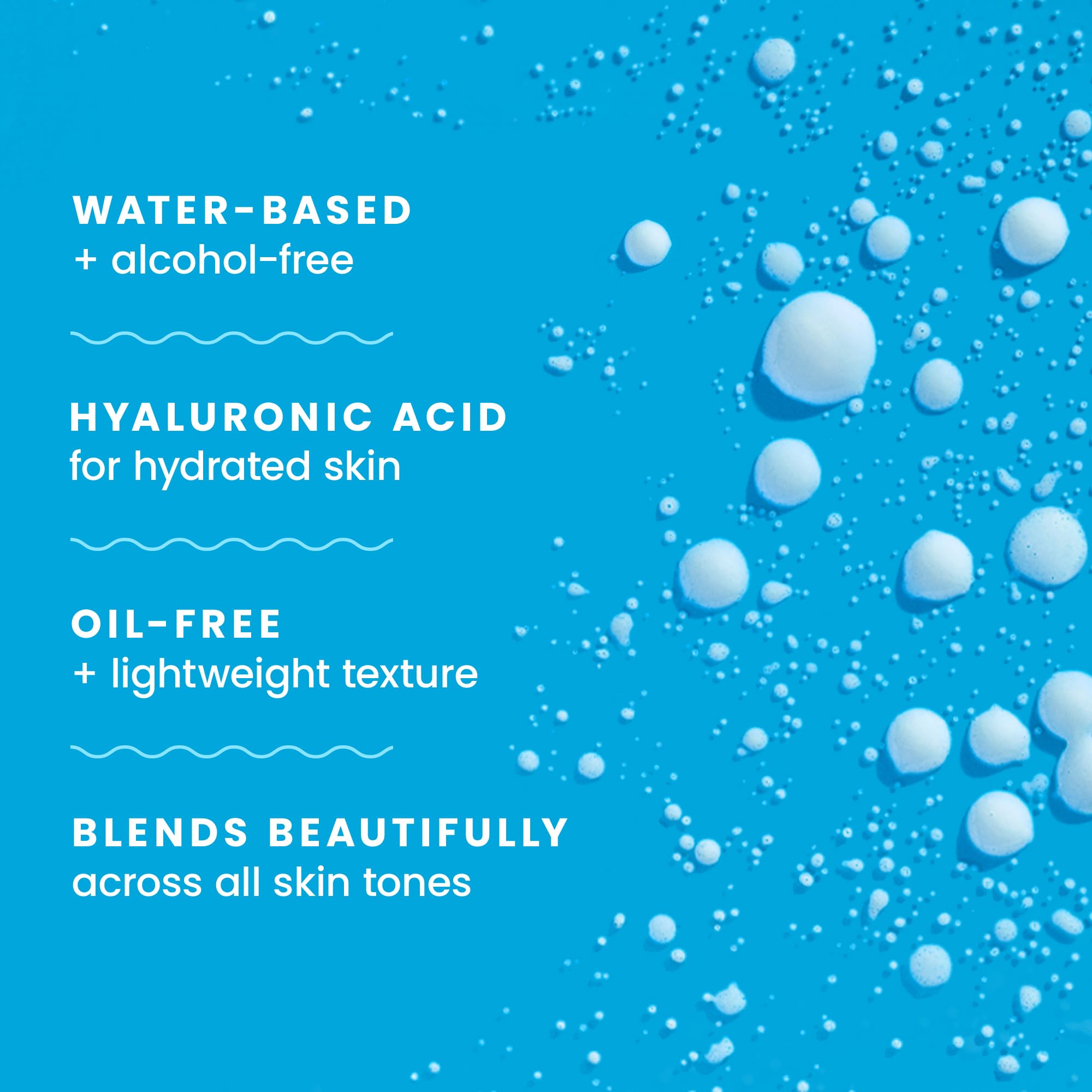 Non-greasy, weightless finish across diverse skin tones during outdoor activities.