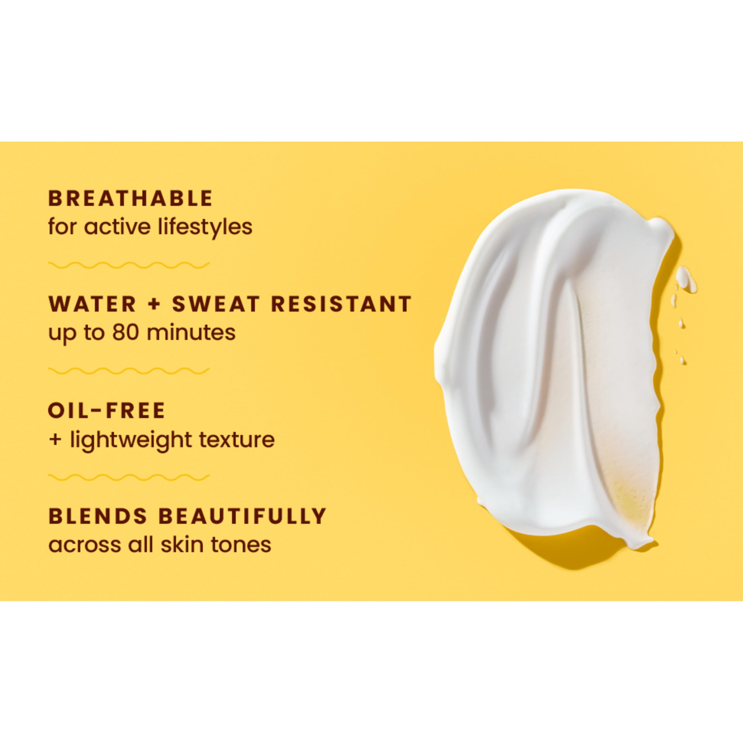 Hawaiian Tropic oil-free formula with a light, non-greasy feel.