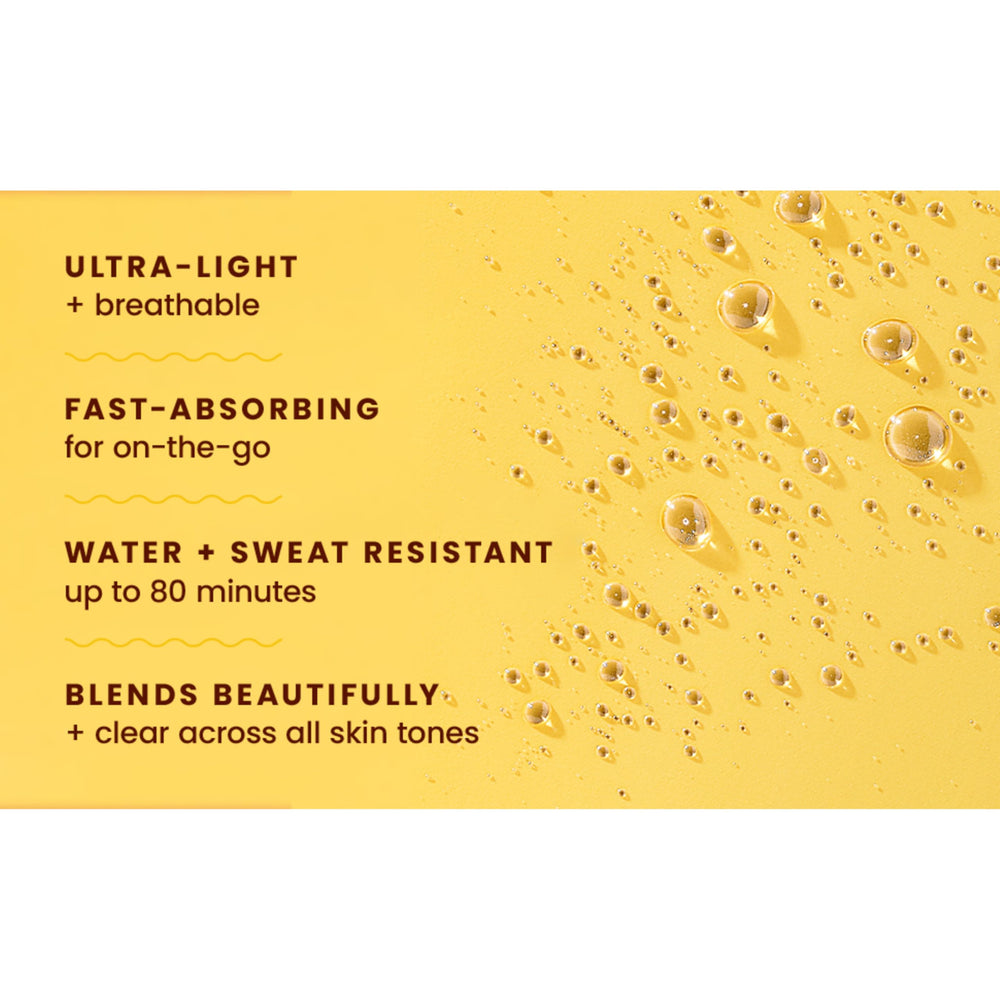 Oxybenzone-free label visible on bottle