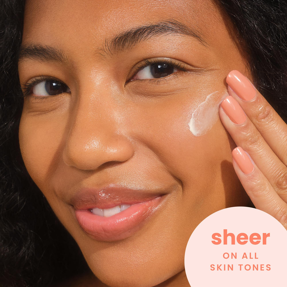 Hawaiian Tropic Sheer Touch SPF 60 leaves a soft glow.