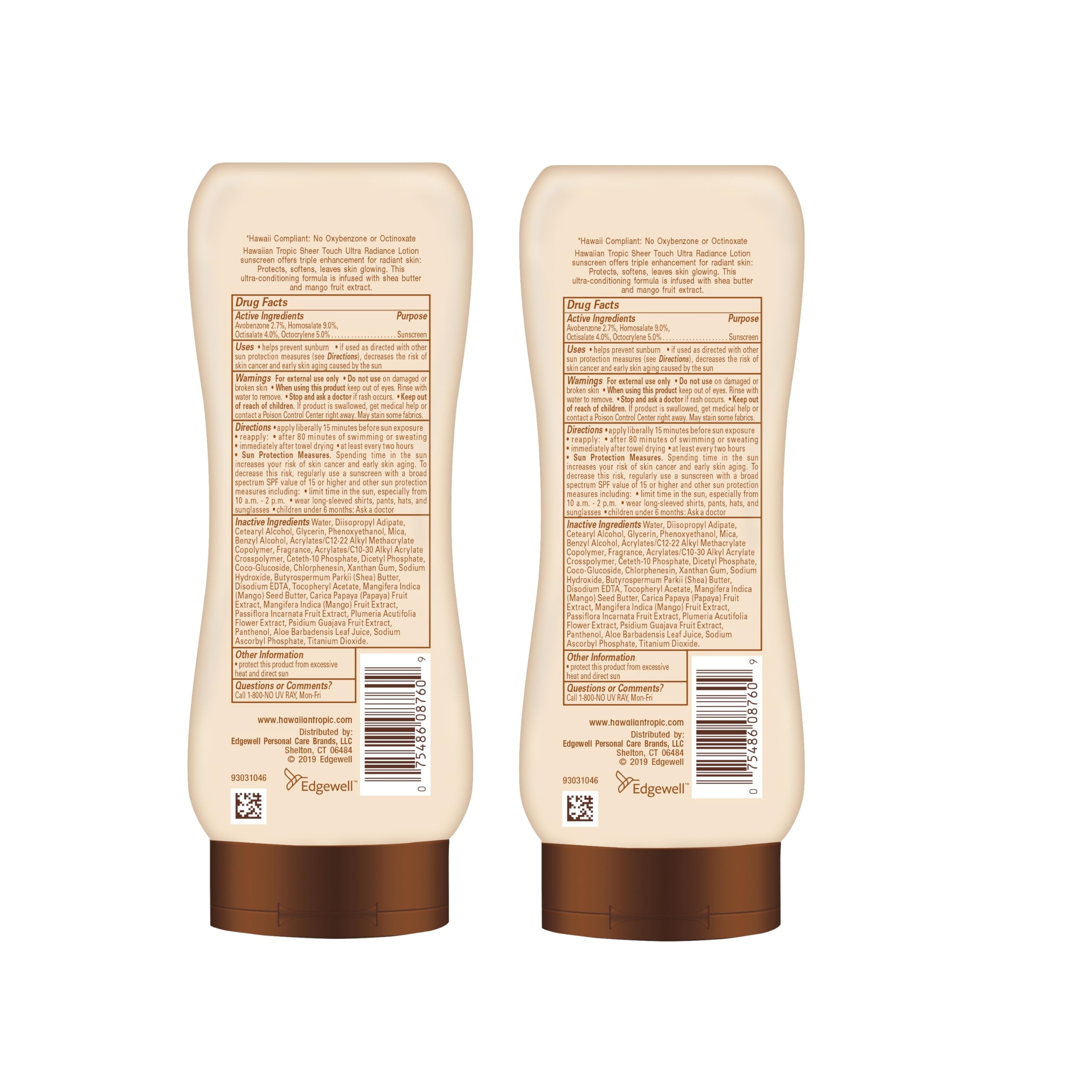 Hawaiian Tropic Sheer Touch SPF options 50 to 70 for choice.