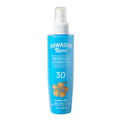 Hawaiian Tropic Water Mist SPF 30 bottle delivering lightweight hydration.