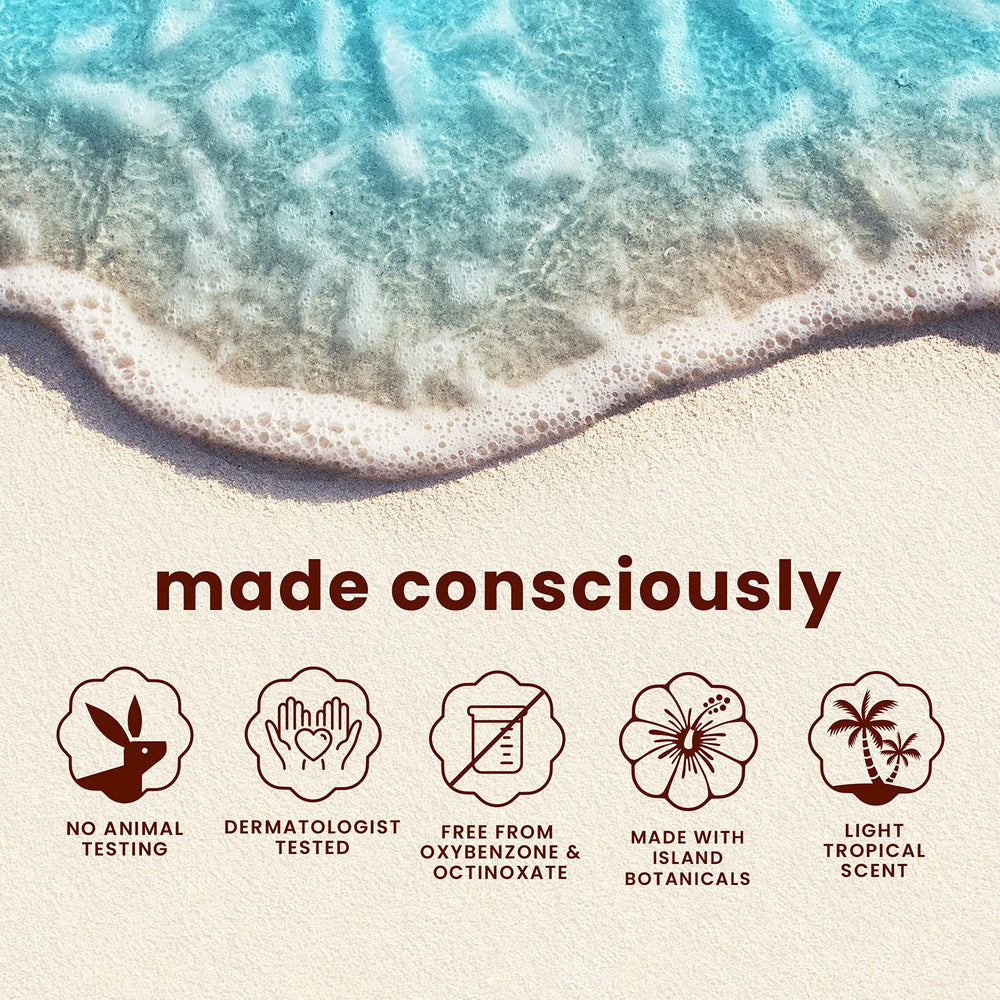 Water resistant up to 80 minutes during activities with Hawaiian Tropic sunscreen.
