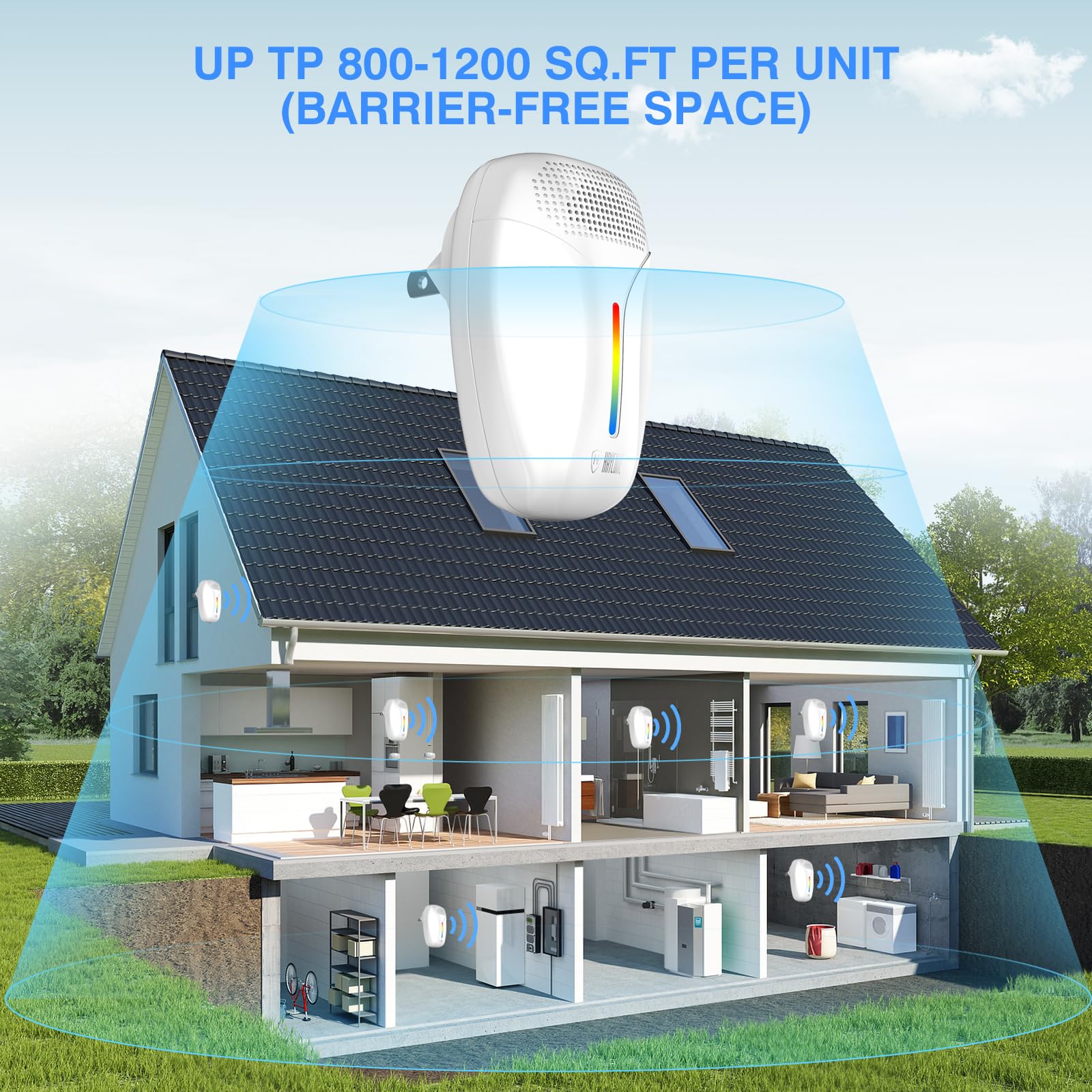 Haycone 6-pack packaging emphasizes wide home coverage and value.