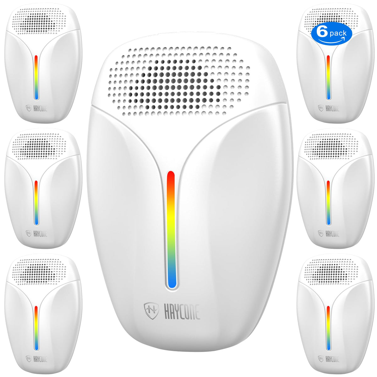 Haycone Upgraded Ultrasonic Repeller front view deters pests without chemicals.
