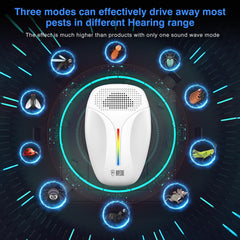Haycone Upgraded Ultrasonic Repeller side profile shows compact plug-in design for discreet use.