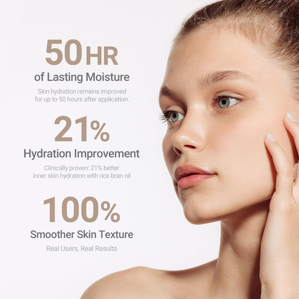 HAYEJIN RiceFila Milk Toner highlights eight hyaluronic acids for hydration.