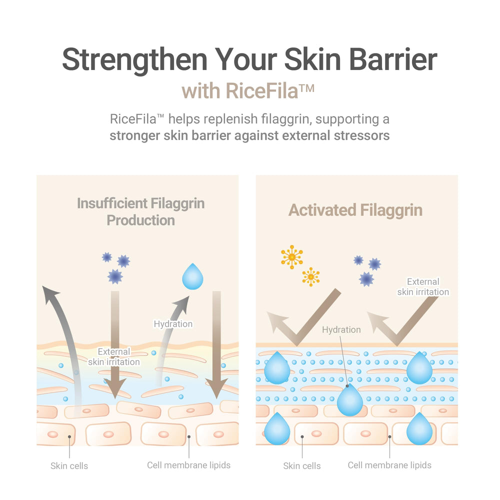HAYEJIN RiceFila Milk Toner contains macadamia oil for smooth skin.