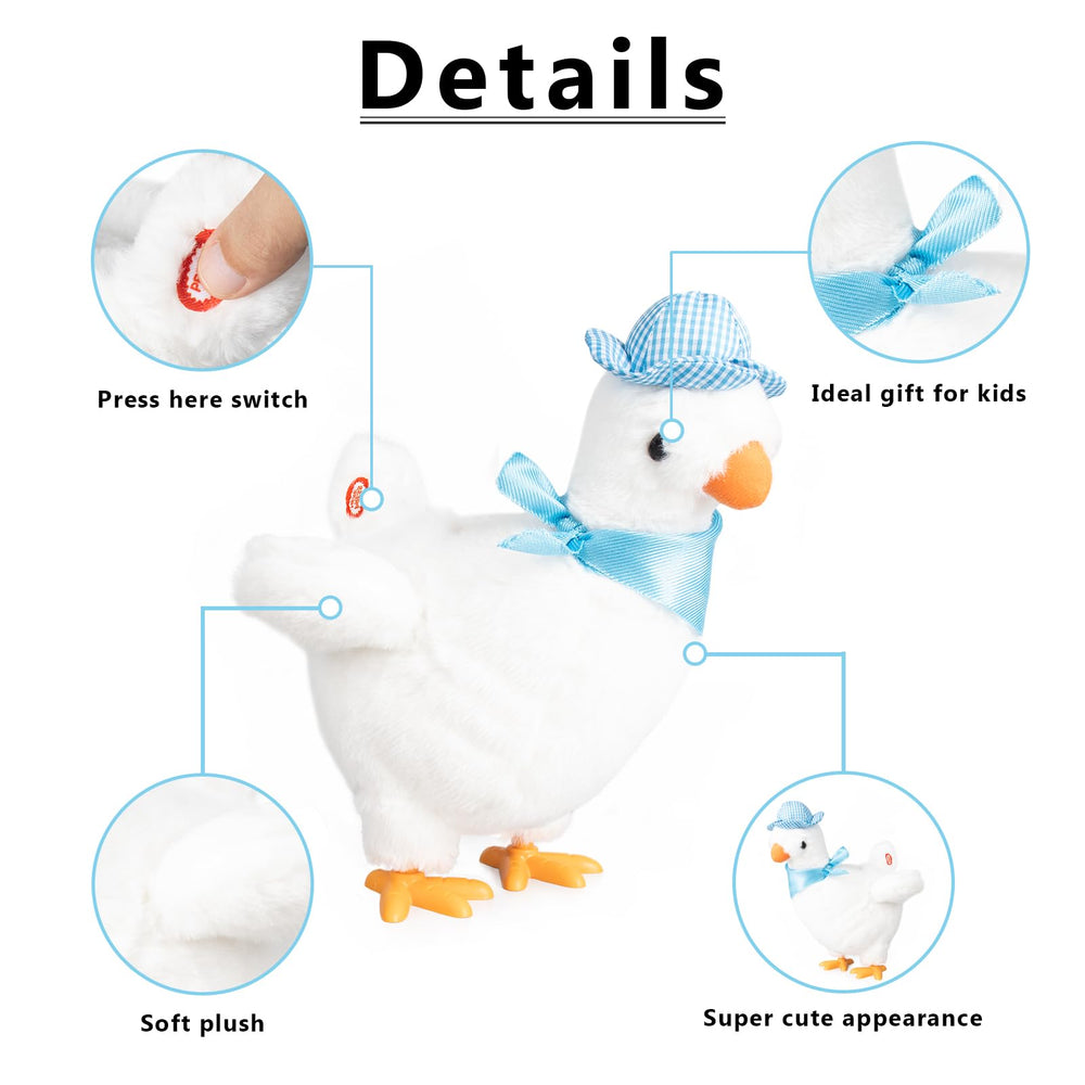 HBBHML plush chicken singing toy adds a fun musical moment to playtime