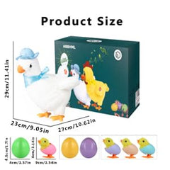 HBBHML plush four jumping chicks included provide animated hopping fun