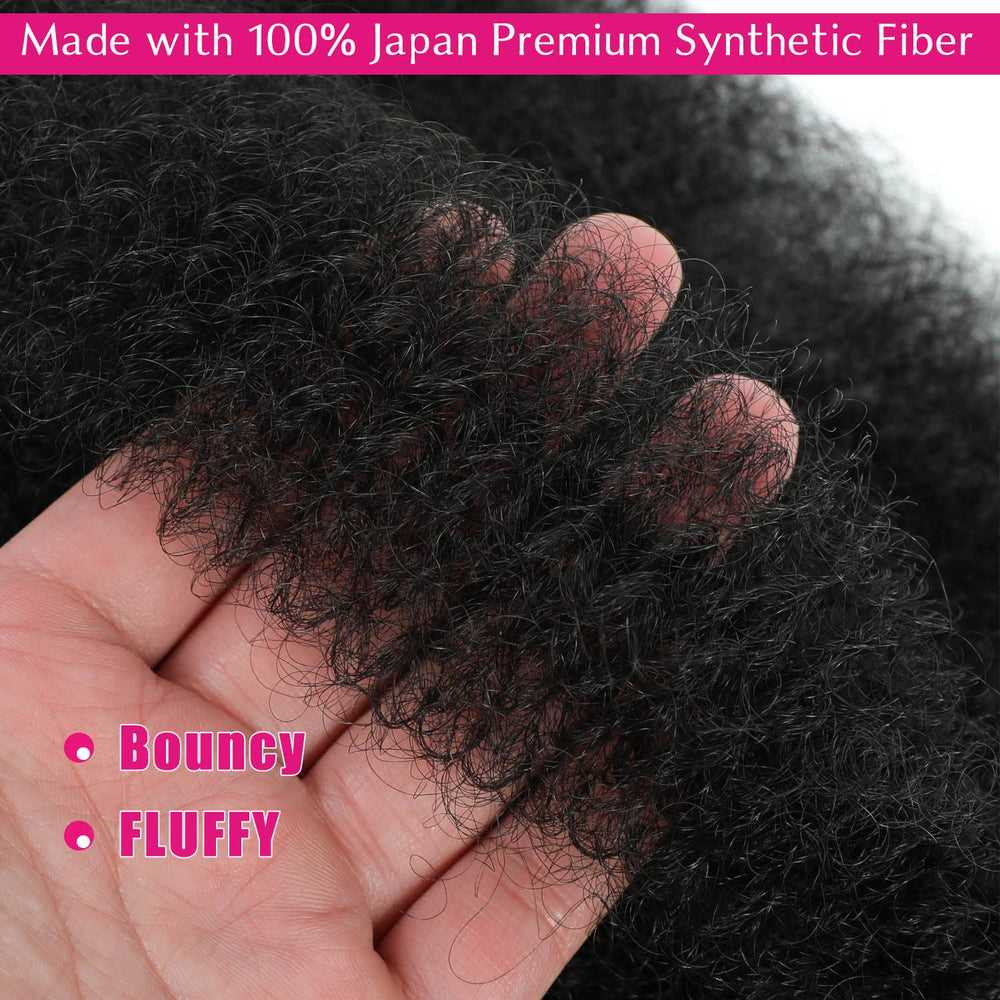 Hbegant Afro Twist hair close-up shows soft texture and natural shine