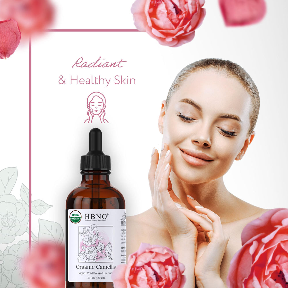 HBNO Camellia Oil used with shampoo and conditioner for enhanced manageability.