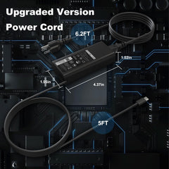HBONY USB-C charger delivers PD power to an XPS laptop for efficient work.