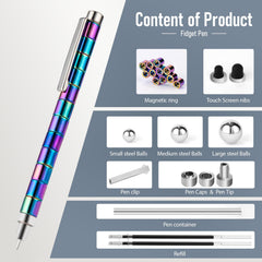 HBYLXTJ Color Fidget Pen robot figure for creative thinking at the desk