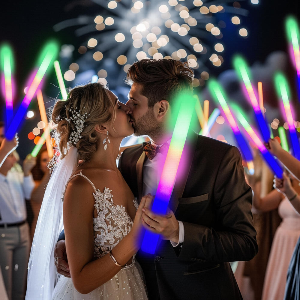 HBYLXTJ SVYIQ glow sticks provide easy setup for quick party moments.