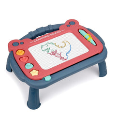 HCFJEH magnetic drawing board blue front view showing kid-friendly design and color play