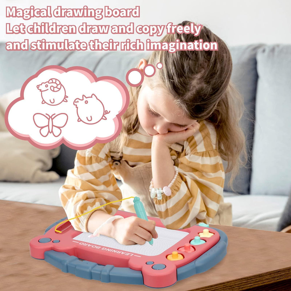HCFJEH magnetic pen with string demonstrating mess-free drawing access
