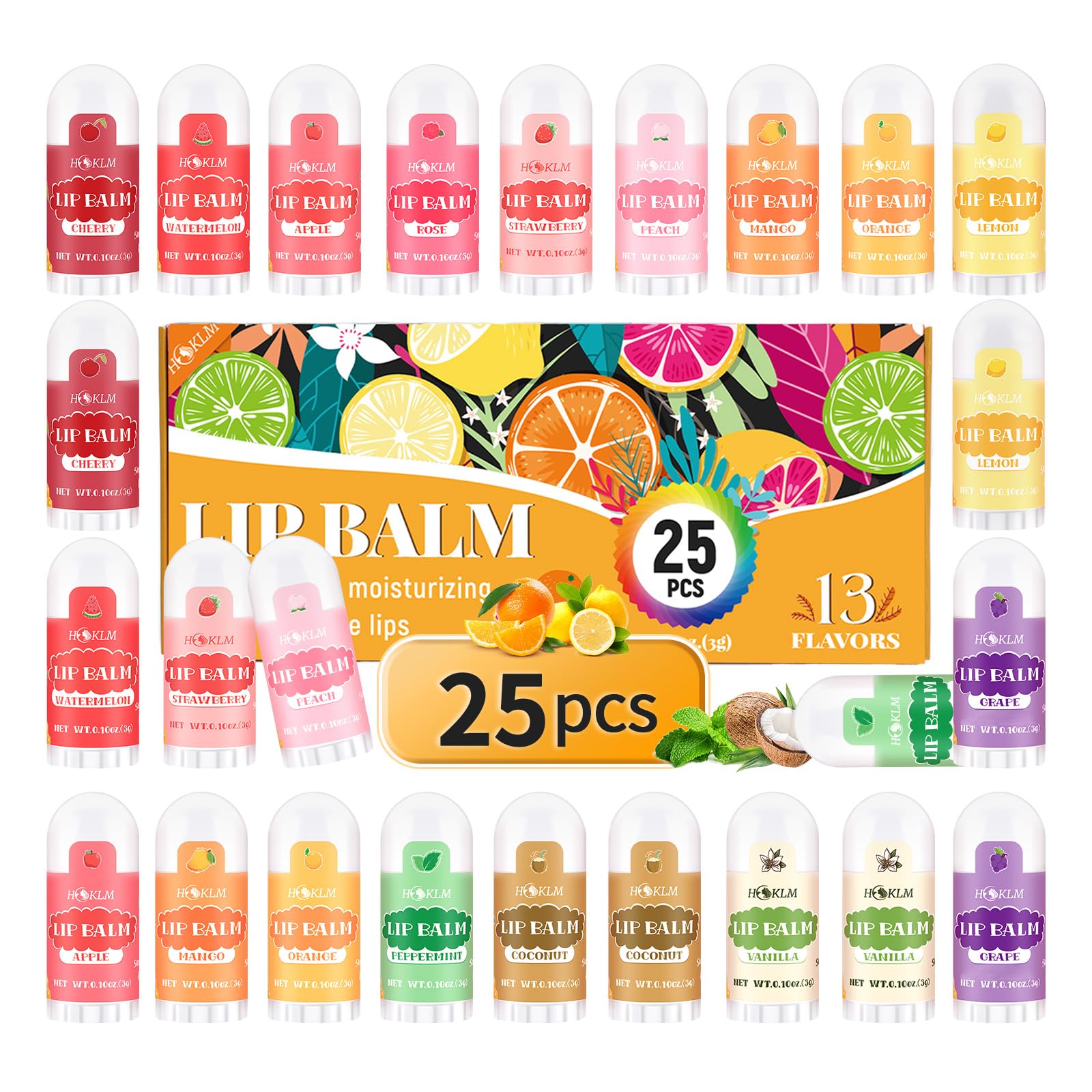HCKLM mini lip balm apple flavor for everyday lip moisture