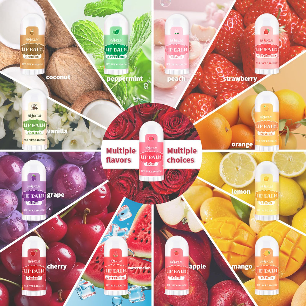 HCKLM mini lip balm cherry flavor soothing dry lips daily