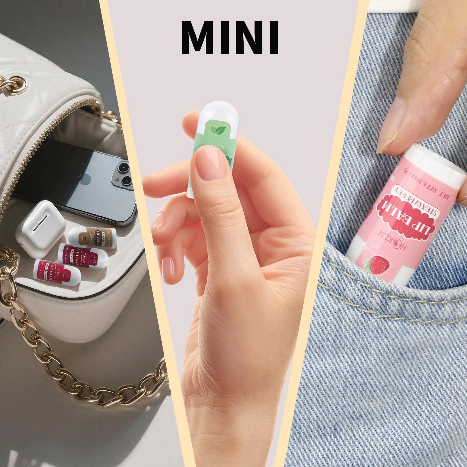 HCKLM mini lip balm watermelon flavor summer lips