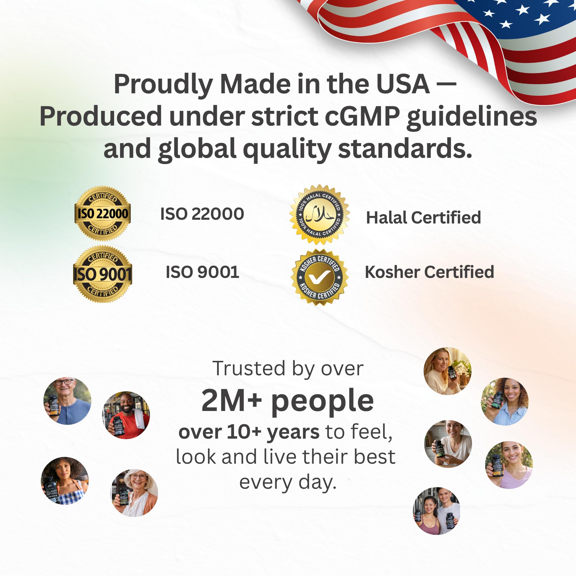 HCL Herbal Code Labs made-in-usa stamp signaling domestic production and quality