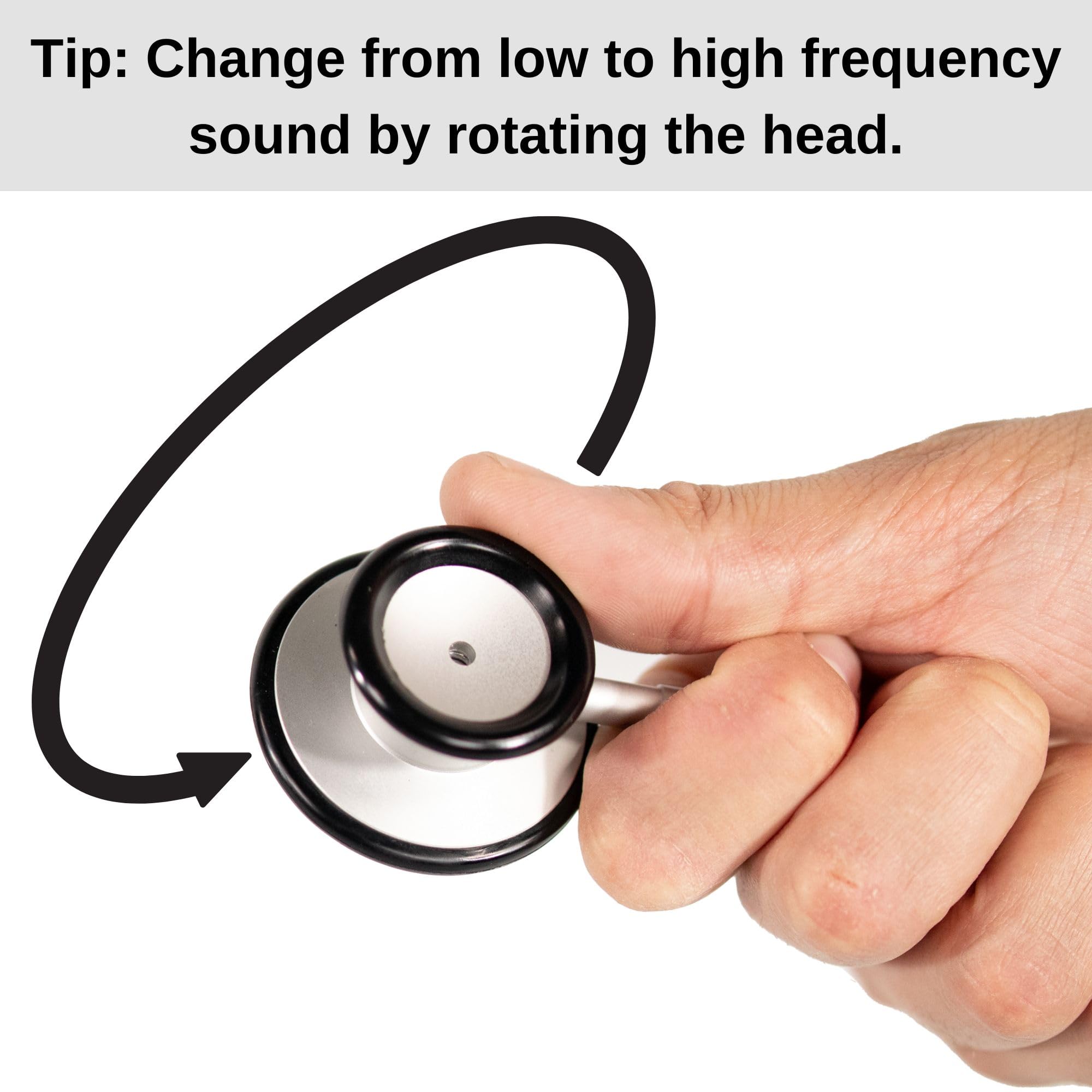 HCS blue stethoscope ultra-lightweight 4 oz design reduces neck and shoulder load.
