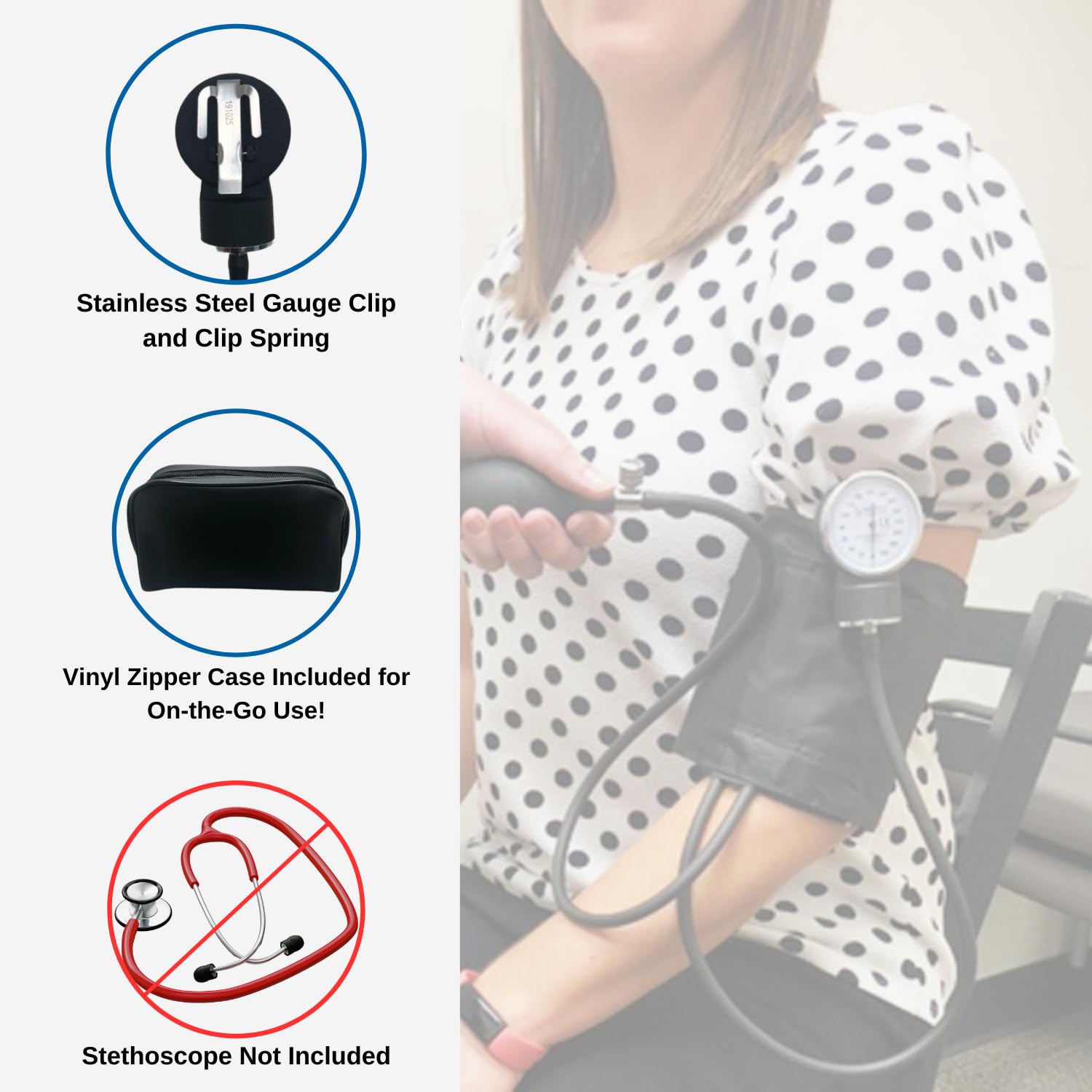 HCS Medical Solutions aneroid gauge provides precise readings