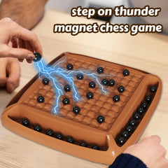 Hcusus Magnet Game Chess storage bag keeps pieces organized during travel.