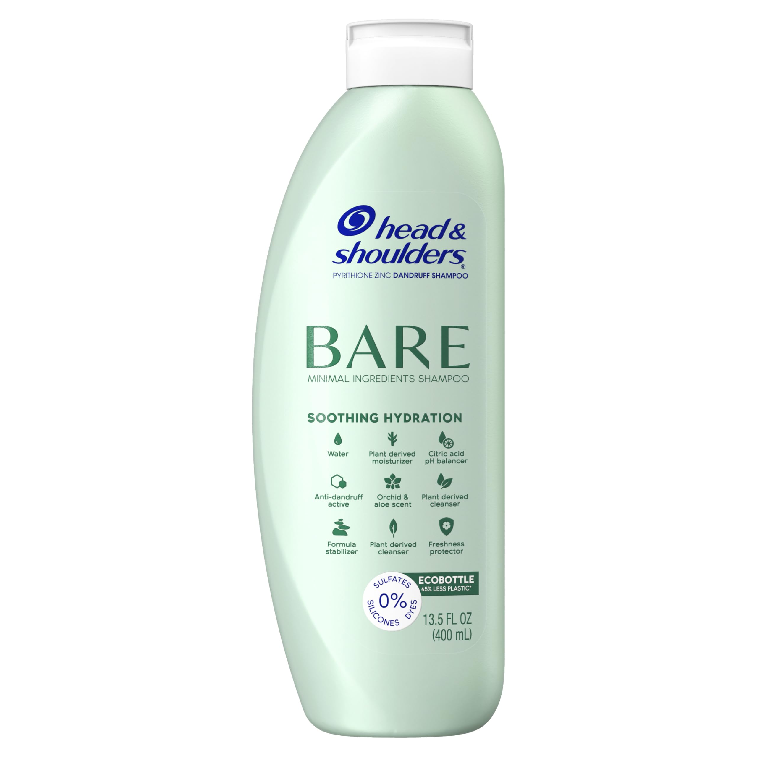 Head & Shoulders Bare dandruff protection image communicates reliable shield against flakes.